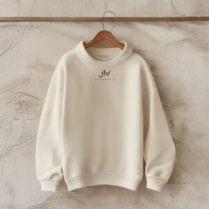 J1V Embroidered Hoodie · Sand